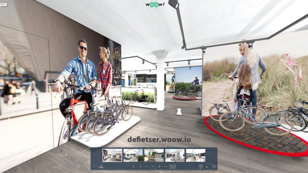 De Fietser winkel 3D winkel vr