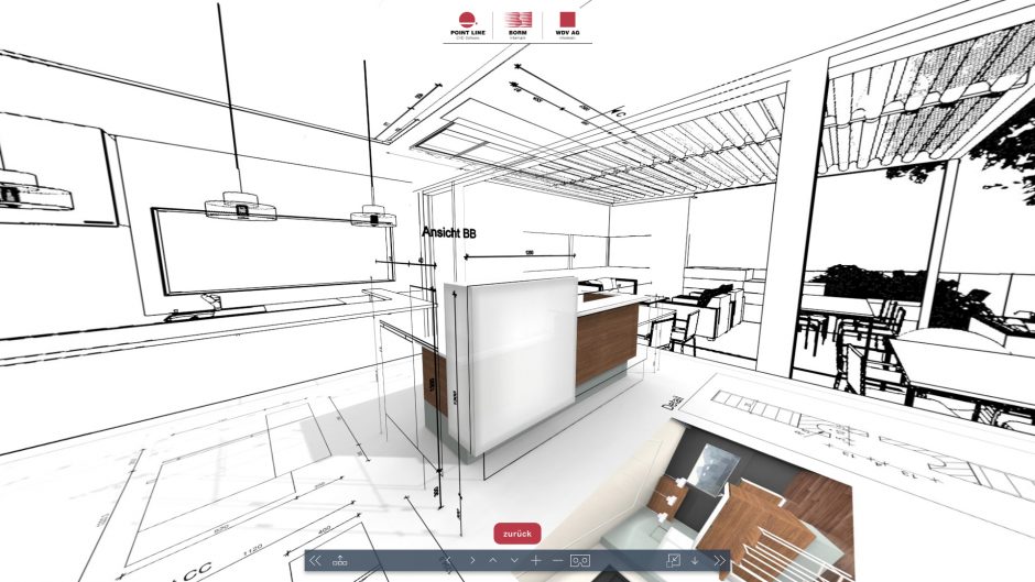 VR CAD 3D en 2D 360 ronkkijken