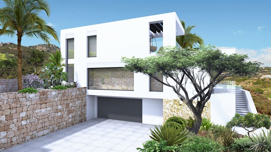 Monte Mayor villa 3D design new spain build arcitectuur visualisation