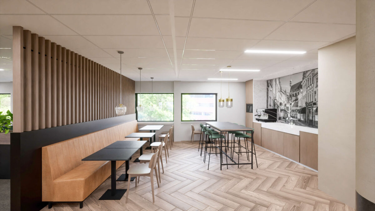"Ontdek het moderne kantoorproject Breda Bijster: innovatief ontwerp en 3D visualisatie voor Newomij Vastgoed."